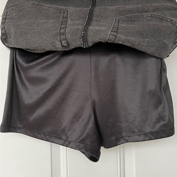 •JUSTICE• Black Leopard Print Denim Skort - Size 18 - Picture 7 of 9